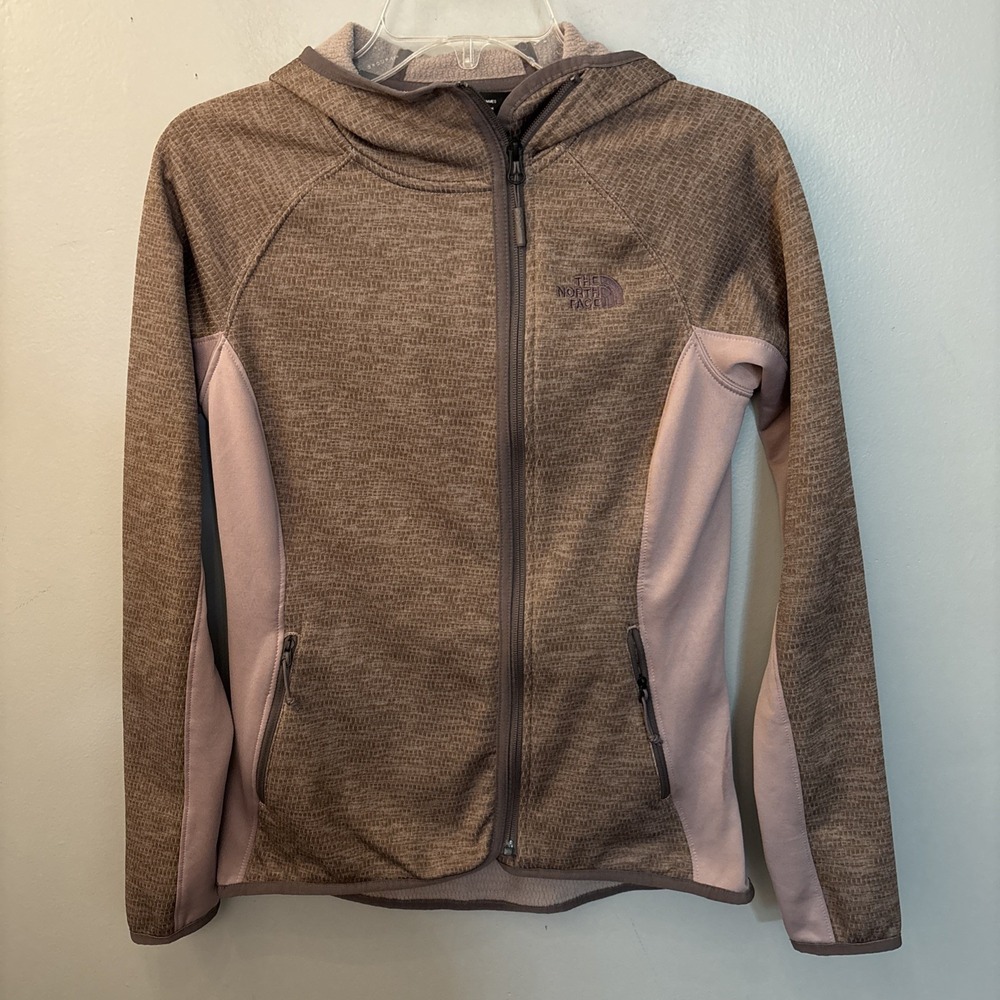 The‎ North Face Arcata Hooded Zip Front Pebble Brown Jacket Size S Gorpcore